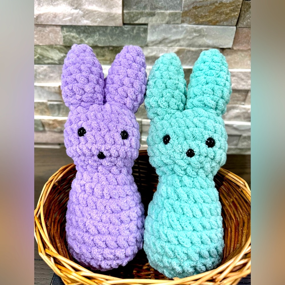 Hand crafted Easter peeps bunny